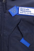 Blue Nylon Bomber 3