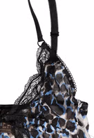 Multicolor Leopard Babydoll Chemise Underwear 1
