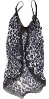 Multicolor Leopard Babydoll Chemise Underwear 2