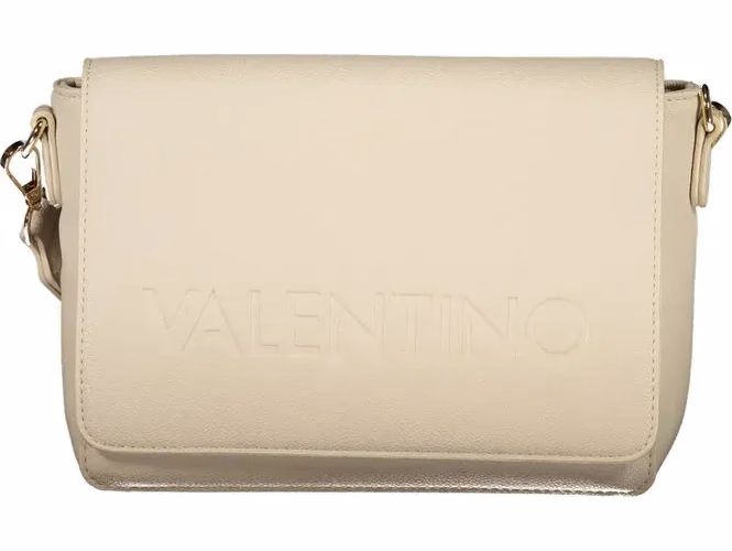 Beige Polyurethane Women's Bag