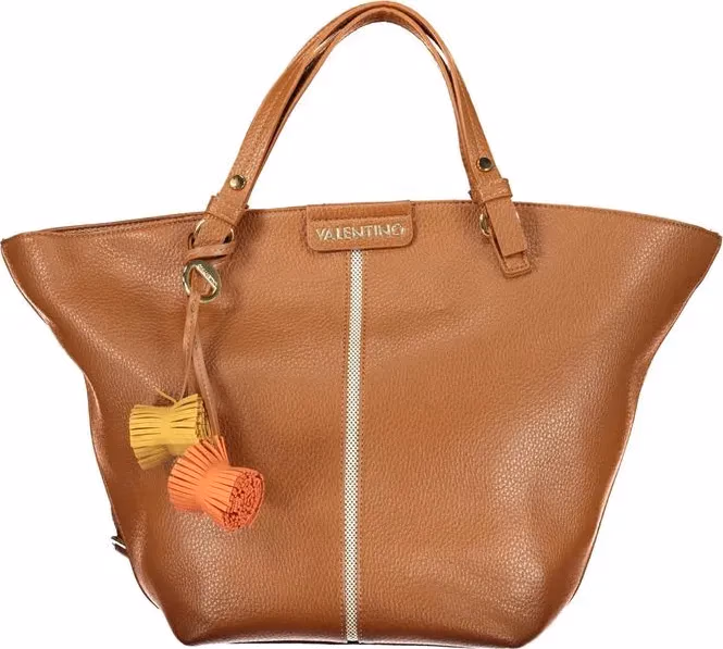 Brown Polyurethane Women's Bag