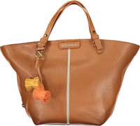 Brown Polyurethane Women's Bag 1