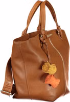 Brown Polyurethane Women's Bag 3