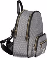 Black Polyurethane Women's Backpack 3