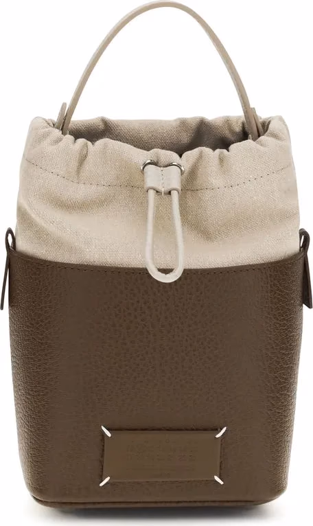 Brown Calf Leather Bos Taurus Backet Bag