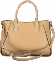 Beige Polyurethane Women's Bag 2