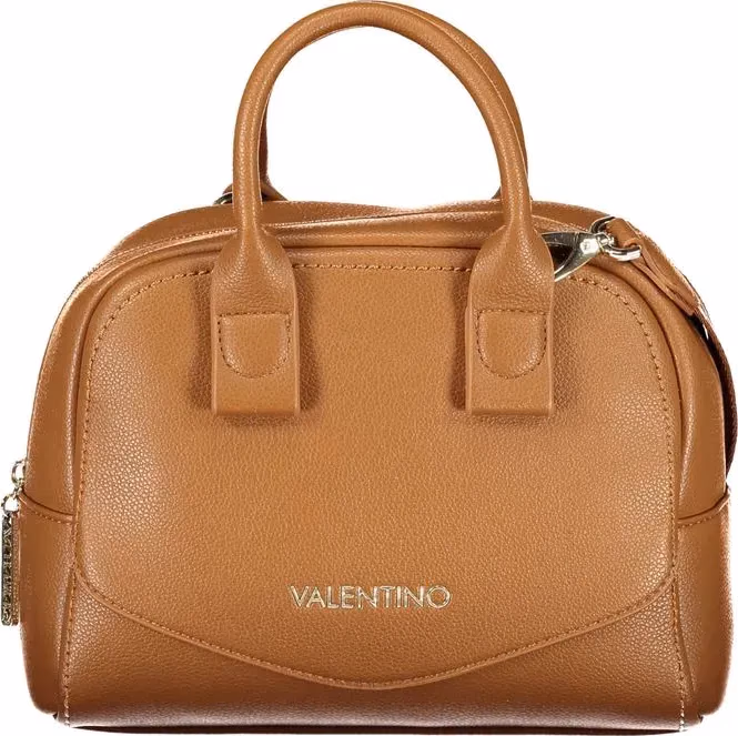 Brown Polyurethane Women's Bag