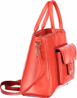Rosso Polyurethane Women's Bag 3