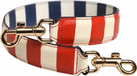 Multicolor Leather Striped Bag Accessory Shoulder Strap 3