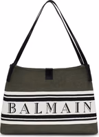 Black Cotton Shoulder Bag 1