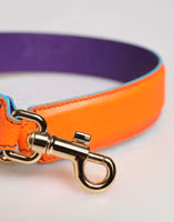 Orange Purple Calf Leather Bag Accessory  Shoulder Strap 2