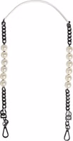 White Leather Silver Chain Bag Accessory Shoulder Strap 1