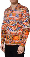 Multicolor Sicilian Carretto Twill Cotton Men Shirt 2