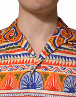 Multicolor Sicilian Carretto Twill Cotton Men Shirt 4