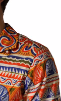 Multicolor Sicilian Carretto Twill Cotton Men Shirt 5