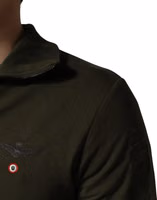 سويت شيرت عسكري أخضر بتصميم نصف سحاب 1