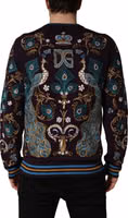 Bordeaux Cashmere Crown Embroidered Sweater 4