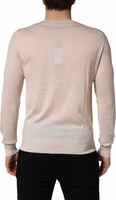 Beige Cashmere V-neck Men Pullover Sweater 5