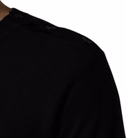 Black Crew Neck Long Sleeve Pullover Sweater 1