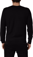 Black Crew Neck Long Sleeve Pullover Sweater 5