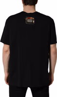 Black Camouflage Graphic Cotton Crewneck T-shirt 2