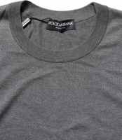 Gray Long Sleeves Crew Neck Pullover Sweater 2
