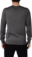 Gray Long Sleeves Crew Neck Pullover Sweater 5
