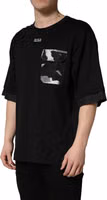 Black Camouflage Pocket Oversized T-shirt 5