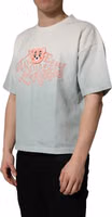 Green Tie-Dye Graphic Print Cotton Crewneck  T-shirt 5