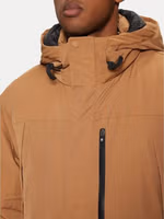 Brown Polyester Parka 4