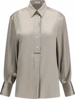 Bicolor Silk Shirt 1