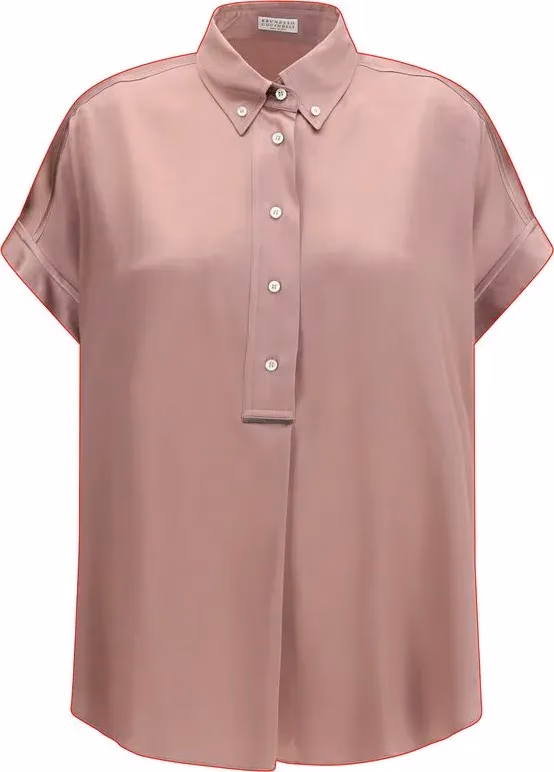 Multicolor Silk Shortsleeve Shirt