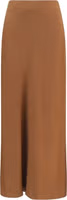 Brown Acetate Midi Skirt 1