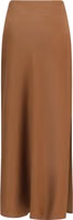 Brown Acetate Midi Skirt 2