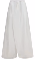 White Cotton Casual Pants 1