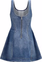 Blue Cotton Casual Dress 2