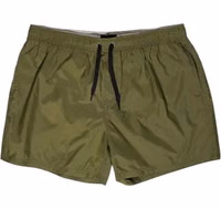 Green Polyester Swim Shorts 1