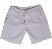 White Cotton Bermuda Shorts 1