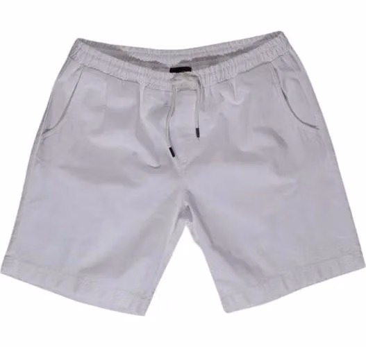 White Cotton Bermuda Shorts