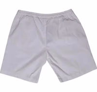White Cotton Bermuda Shorts 2
