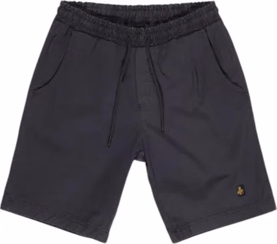Black Cotton Bermuda Shorts