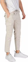 Beige Cotton Cargo Pants 3