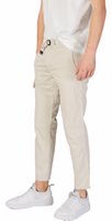 Beige Cotton Cargo Pants 4
