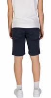 Blue Cotton Bermuda Shorts 3