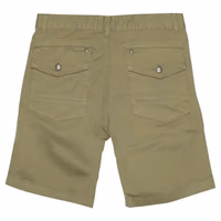 Green Cotton Bermuda Shorts 2