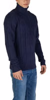 Blue Polyester Turtleneck 3