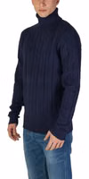 Blue Polyester Turtleneck 4