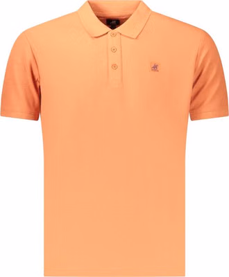 Orange Cotton Men's Polo Shirt