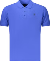 Blue Cotton Men's Polo 1