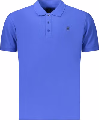 Blue Cotton Men's Polo